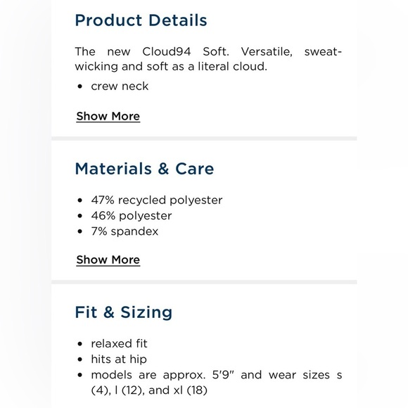 Old Navy Cloud94 Long Sleeve Active Wear Ecru Womens size Medium - Picture 3 of 10